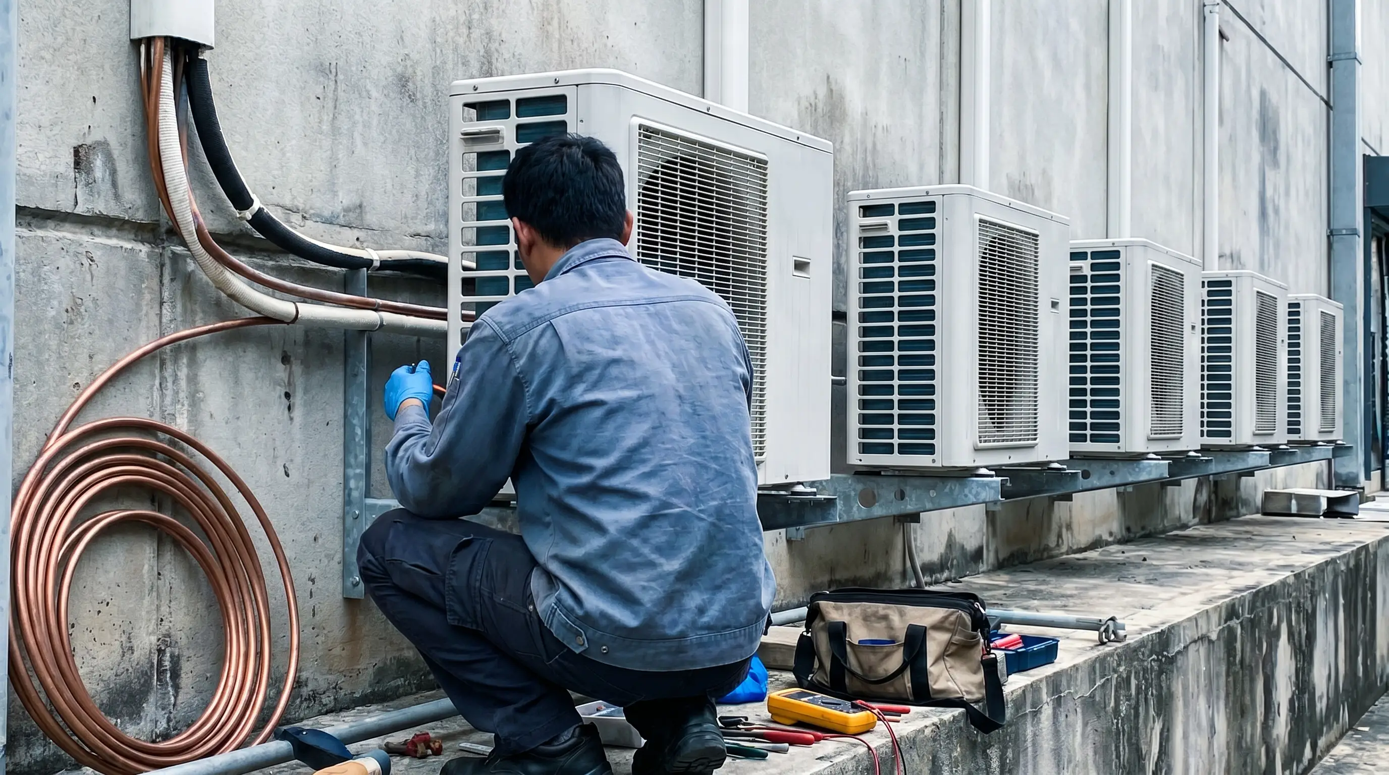 Pasang aircond di KL — bekal dan pasang atau upah pasang